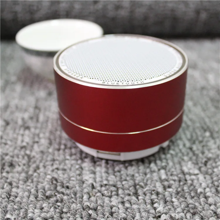 Мини-колонка металлическая Bluetooth с сабвуфером и слотом для карты памяти