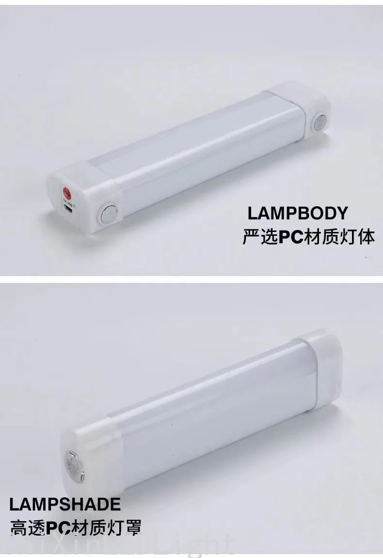 Фонарь-трубка LED с солнечной зарядкой, магнит и крючок