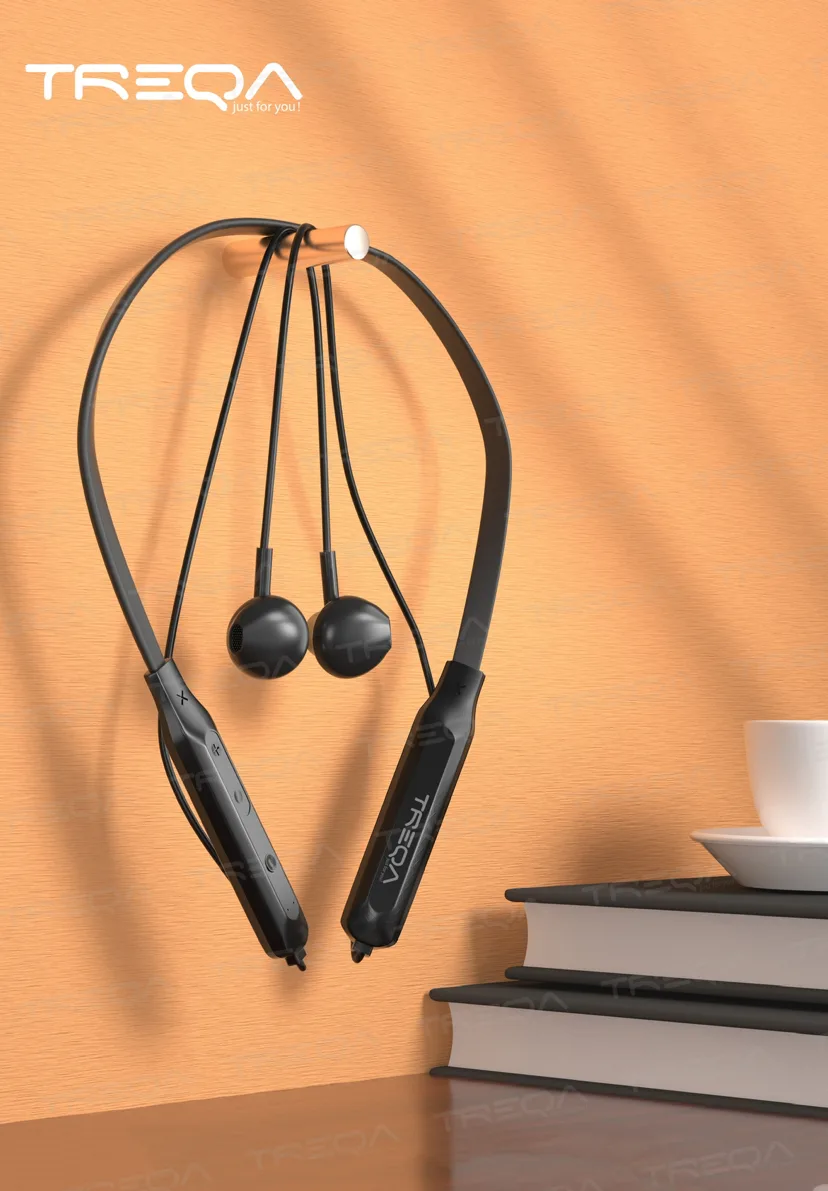 Спортивные беспроводные наушники шейные Bluetooth