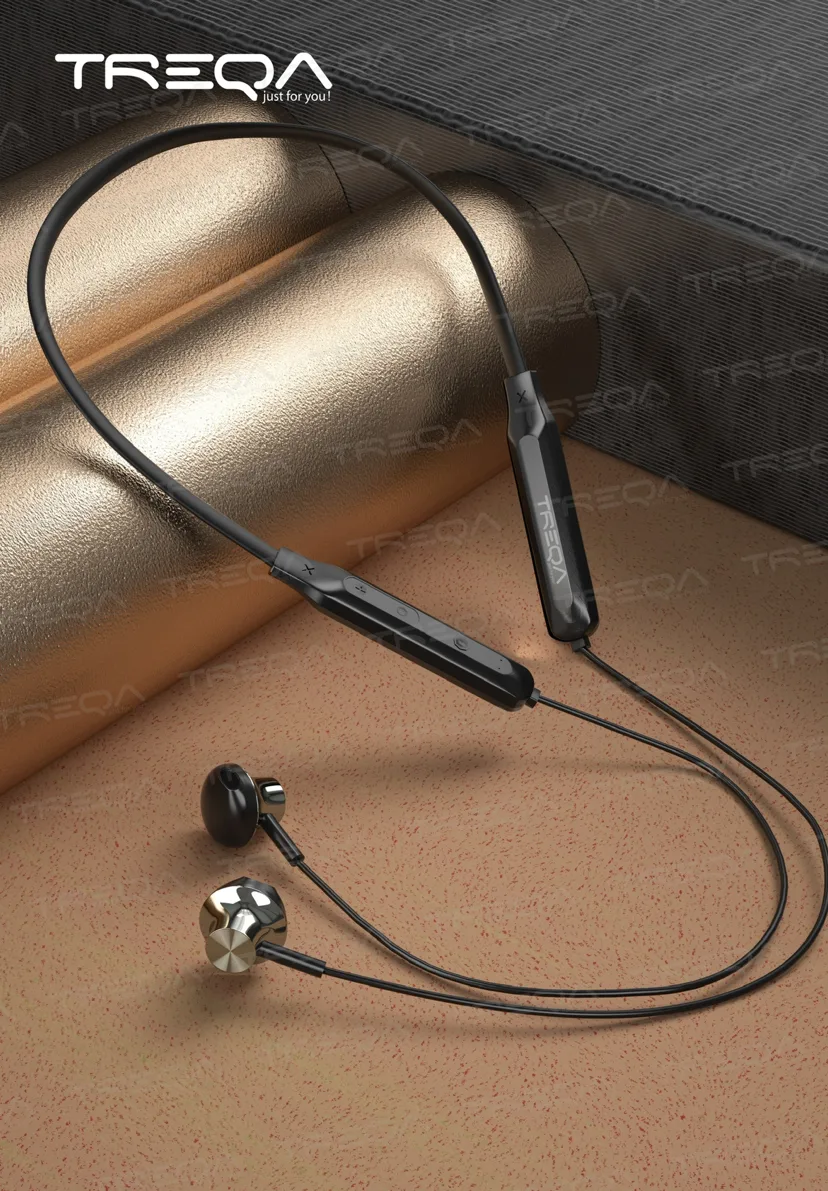 Спортивные беспроводные наушники шейные Bluetooth