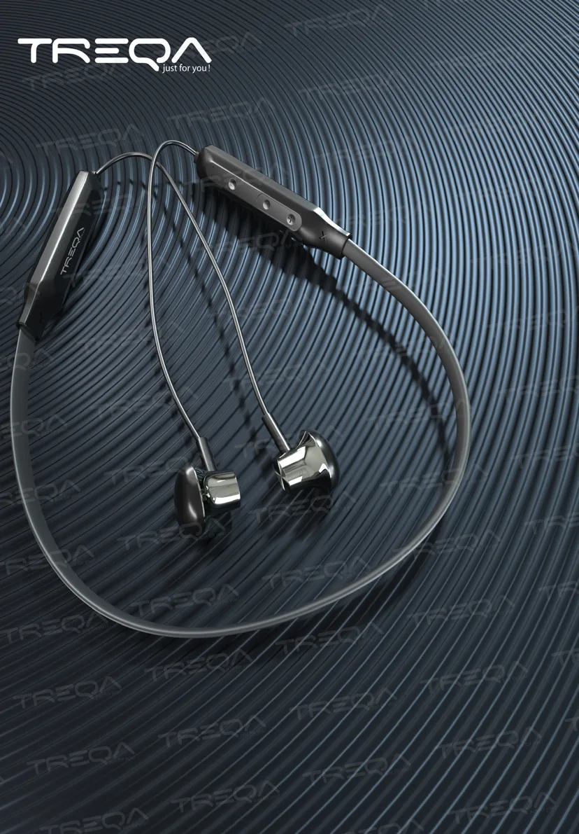Спортивные беспроводные наушники шейные Bluetooth