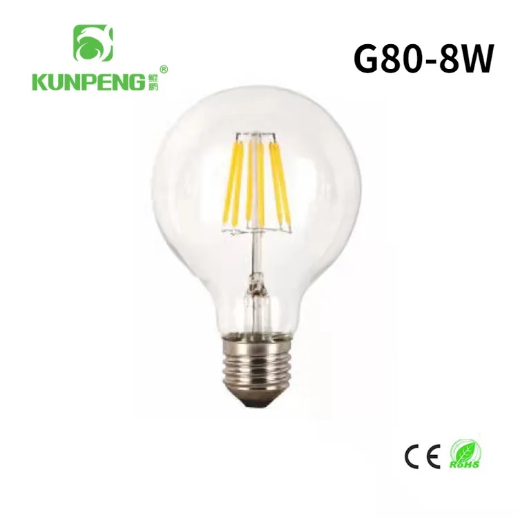 LED-лампа нитевая G80 для декоративной подсветки помещений и улицы