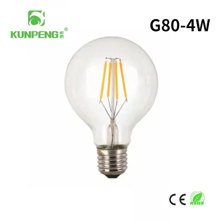 LED-лампа нитевая G80 для декоративной подсветки помещений и улицы