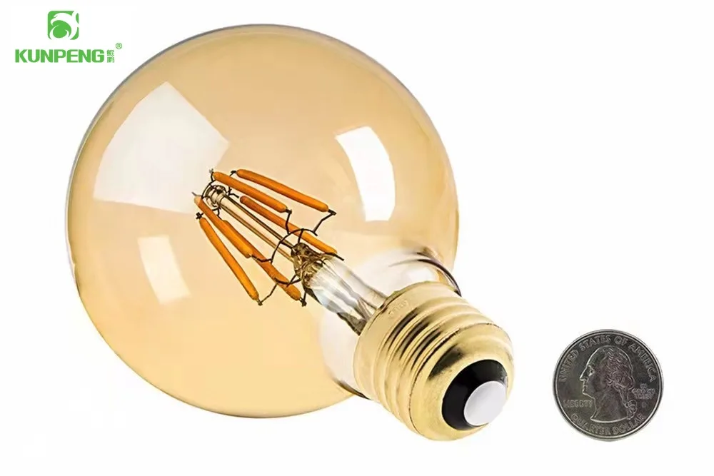 LED-лампа G125 с нитью накала, 4/6/8 Вт, для декора и улицы