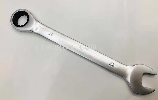 Комбинированный трещоточный ключ с фиксированной головкой, 45# сталь