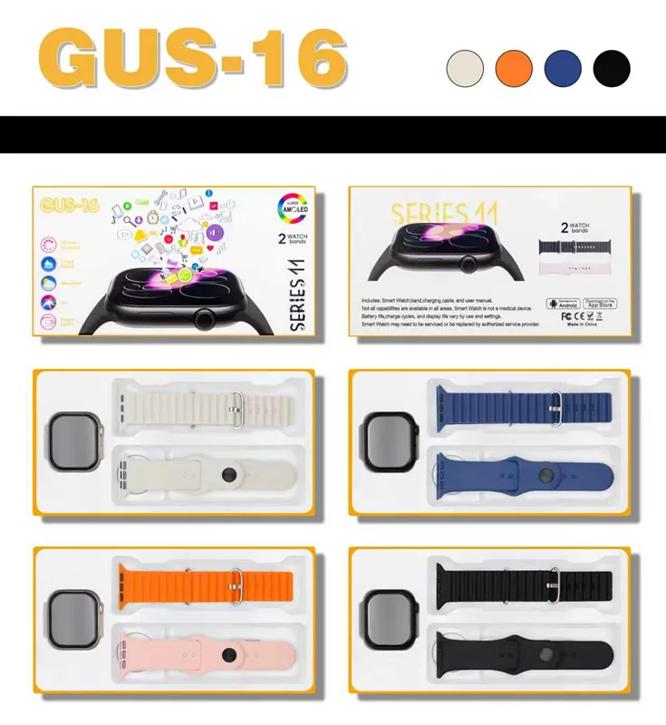 Умные часы GUS с Bluetooth-звонками и наушниками, 7 в 1, спортивные