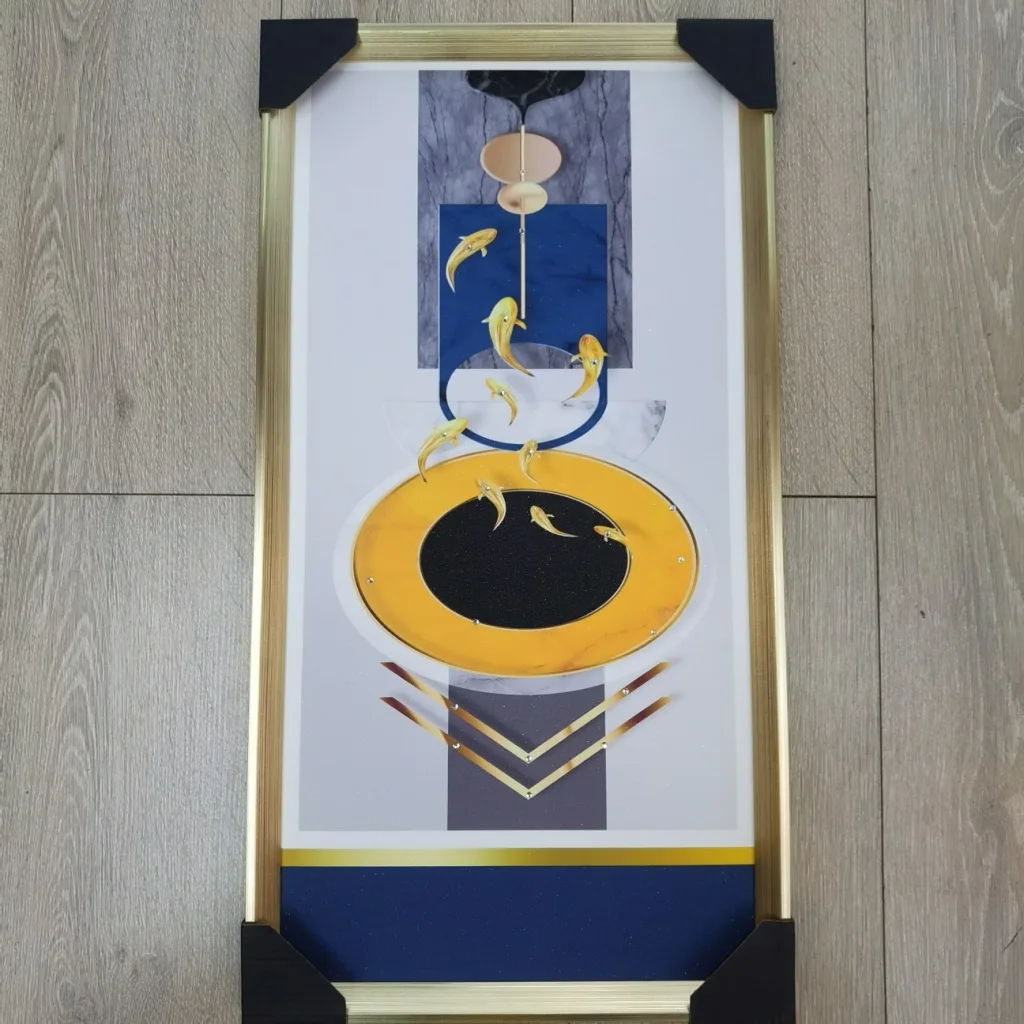 Декоративное панно 30x60 см матовое, абстрактное, в рамке