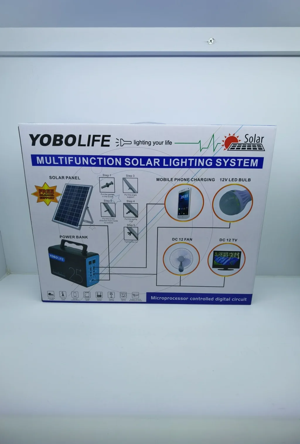 Солнечный фонарь YOBOLIFE 12 В постоянного тока