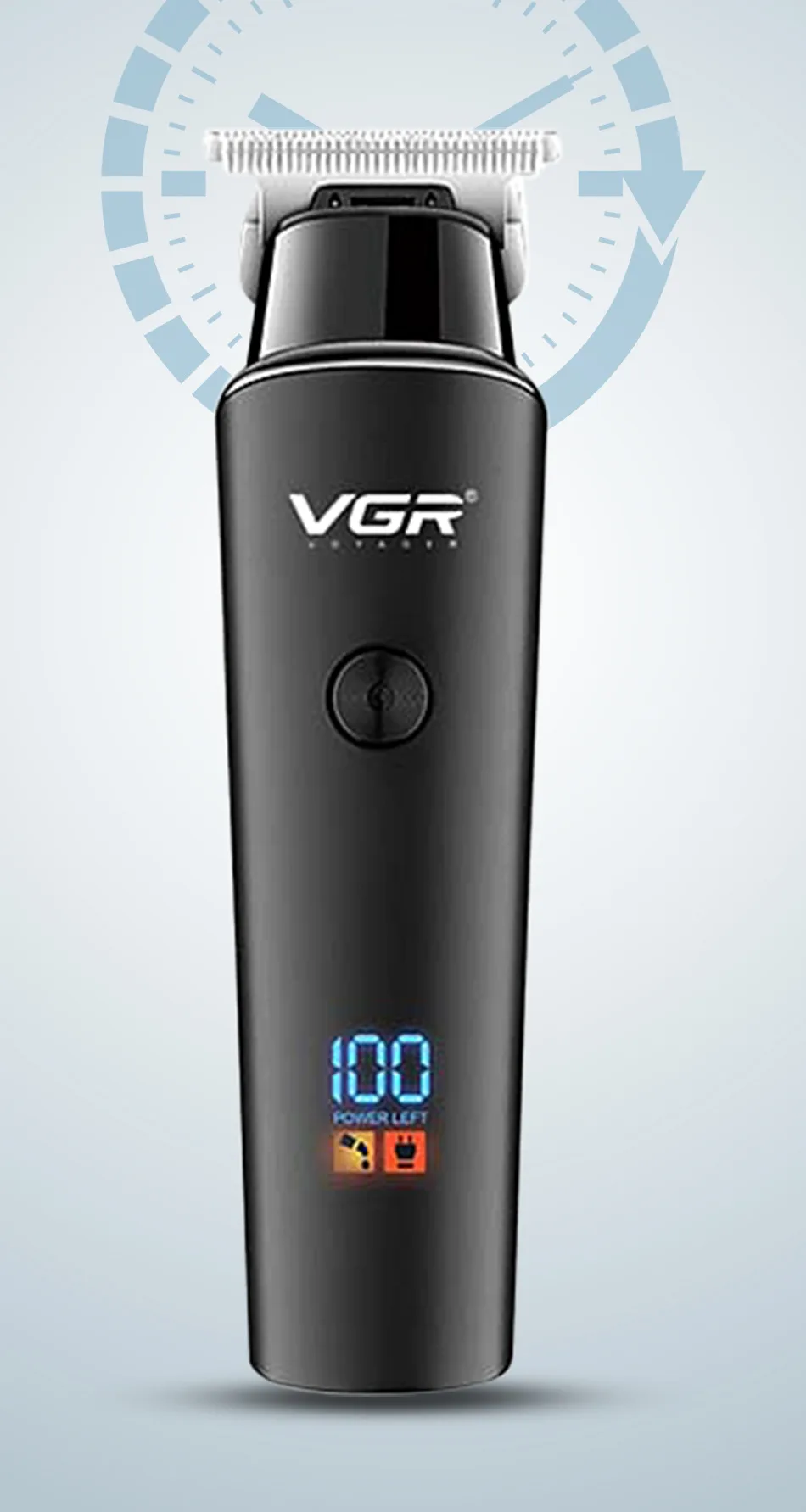 Машинка для стрижки волос VGR937 с повышенной автономностью, для салонов