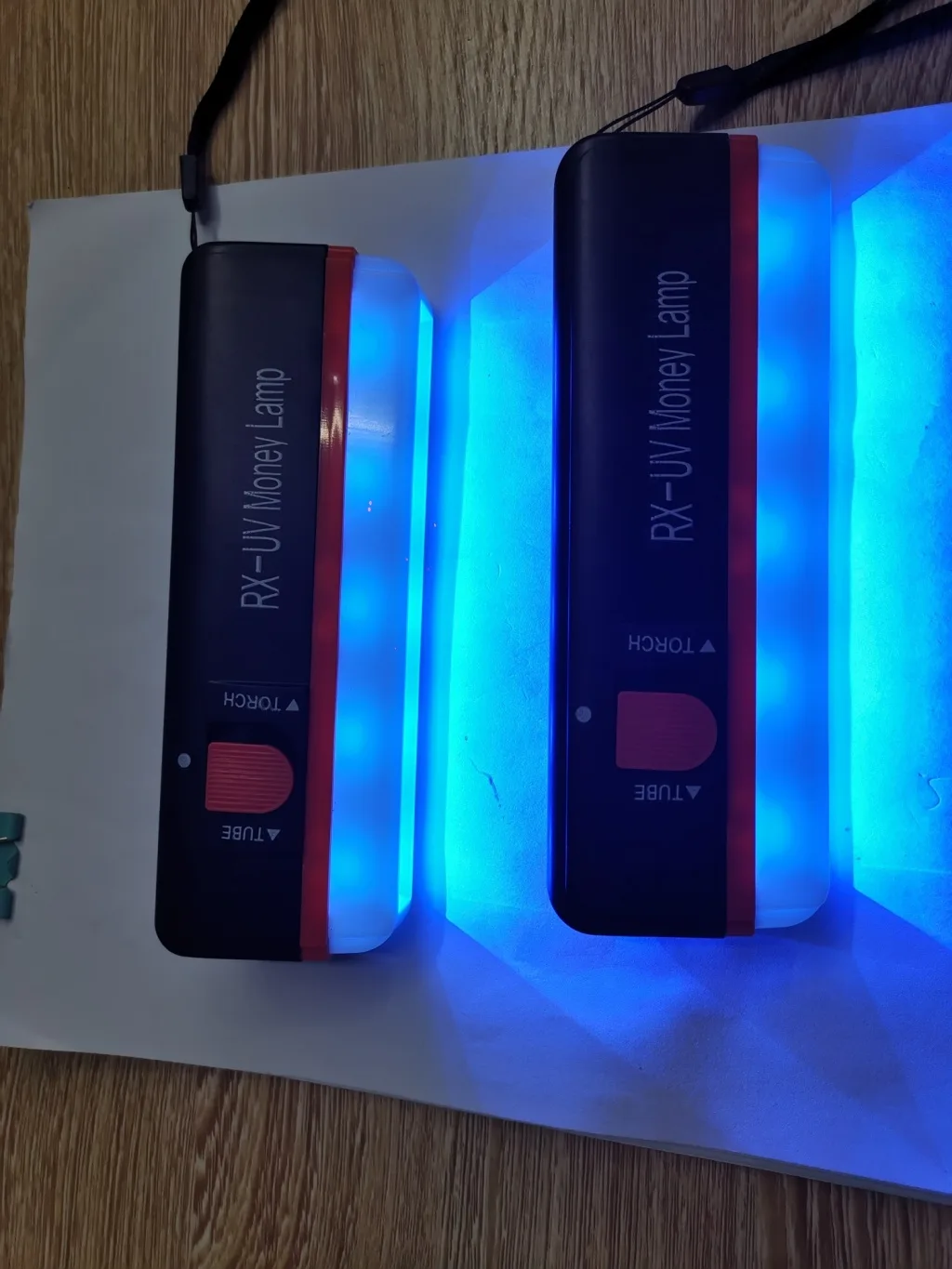 Портативный LED-фонарик для проверки банкнот, USB-зарядка