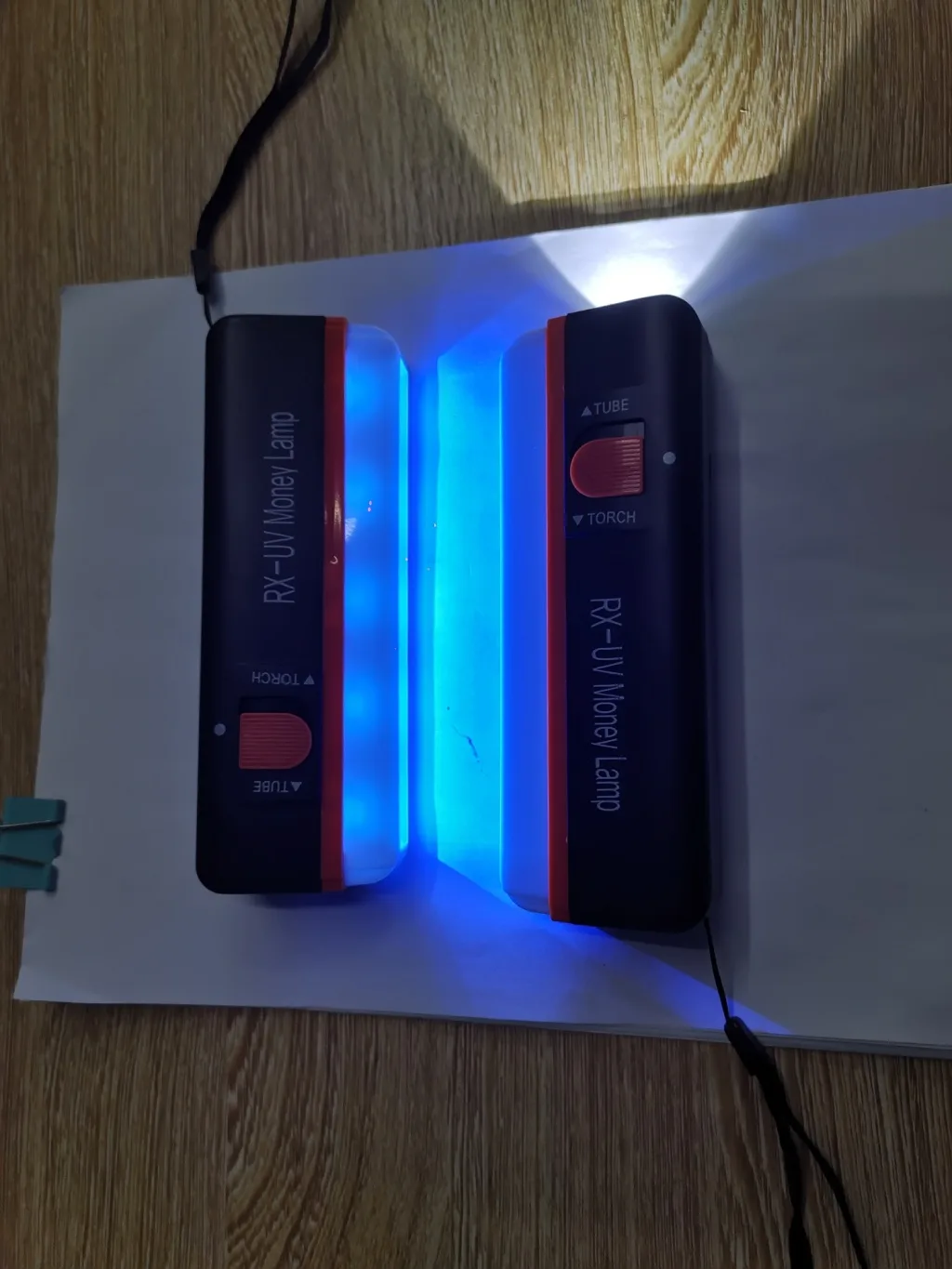 Портативный LED-фонарик для проверки банкнот, USB-зарядка