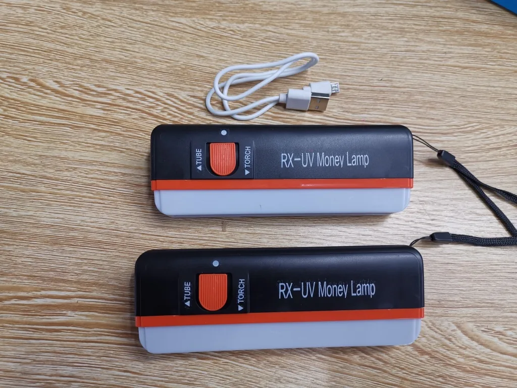 Портативный LED-фонарик для проверки банкнот, USB-зарядка