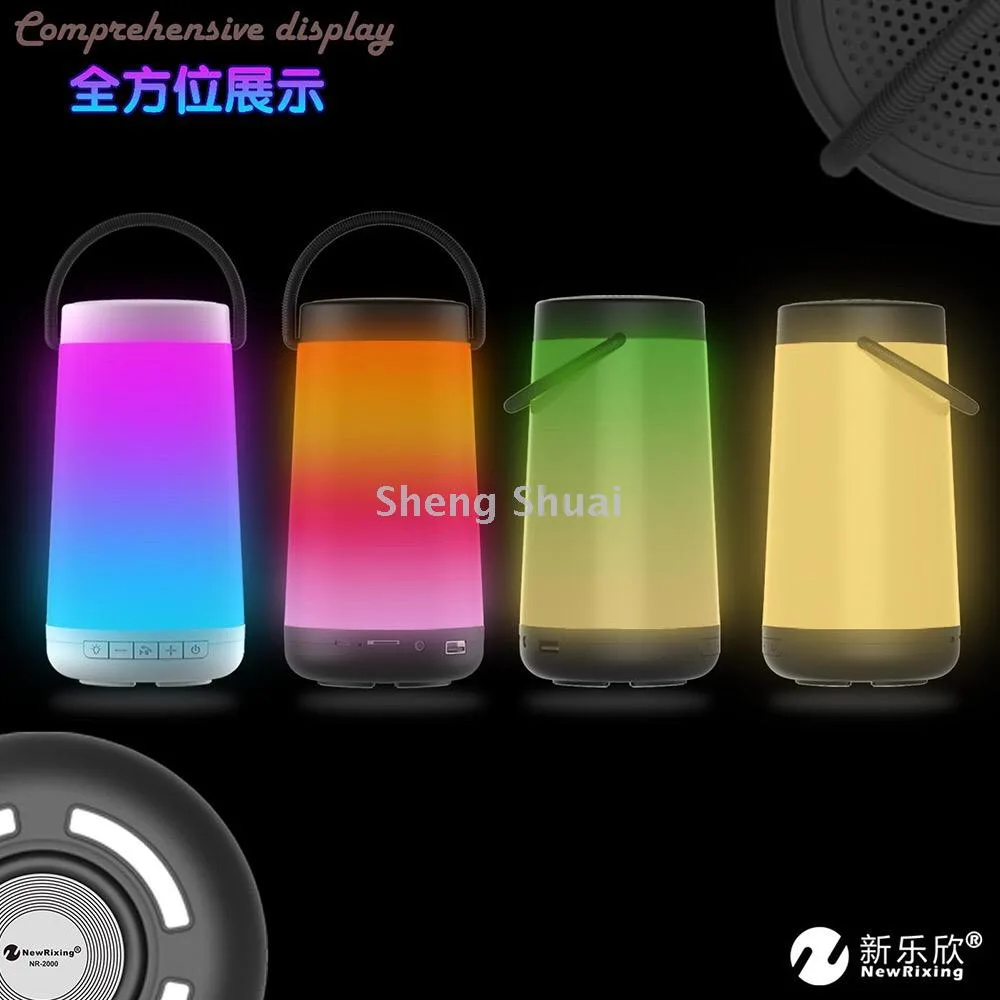 Портативная LED-колонка-светильник с Bluetooth и пульсирующей подсветкой