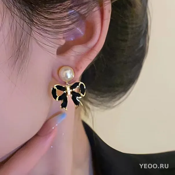 Сережки-подвески цветочные с кисточками на серебряной основе