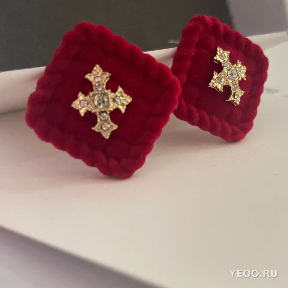 Сережки-подвески цветочные с кисточками на серебряной основе