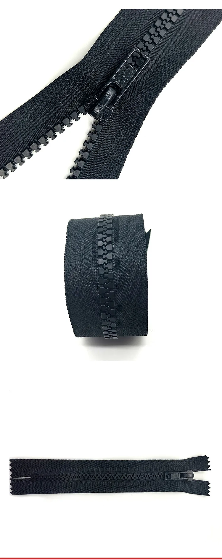 Молния resin 5# неразъёмная для одежды и обуви, 15 и 18 см