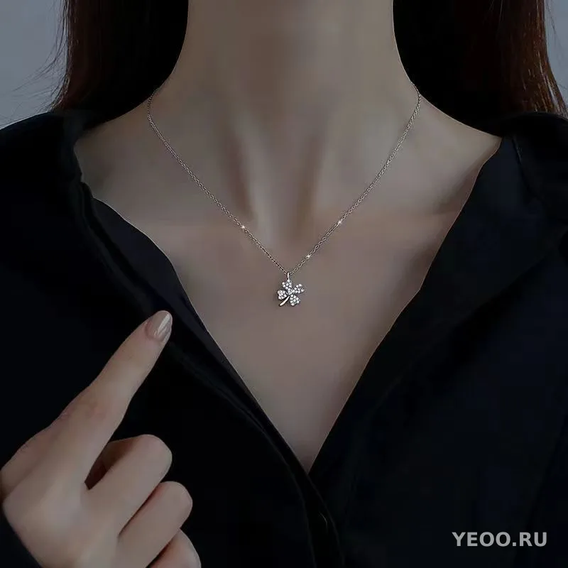 Серебряное ожерелье с имитацией жемчуга, цепочка-ключ, 41–50 см