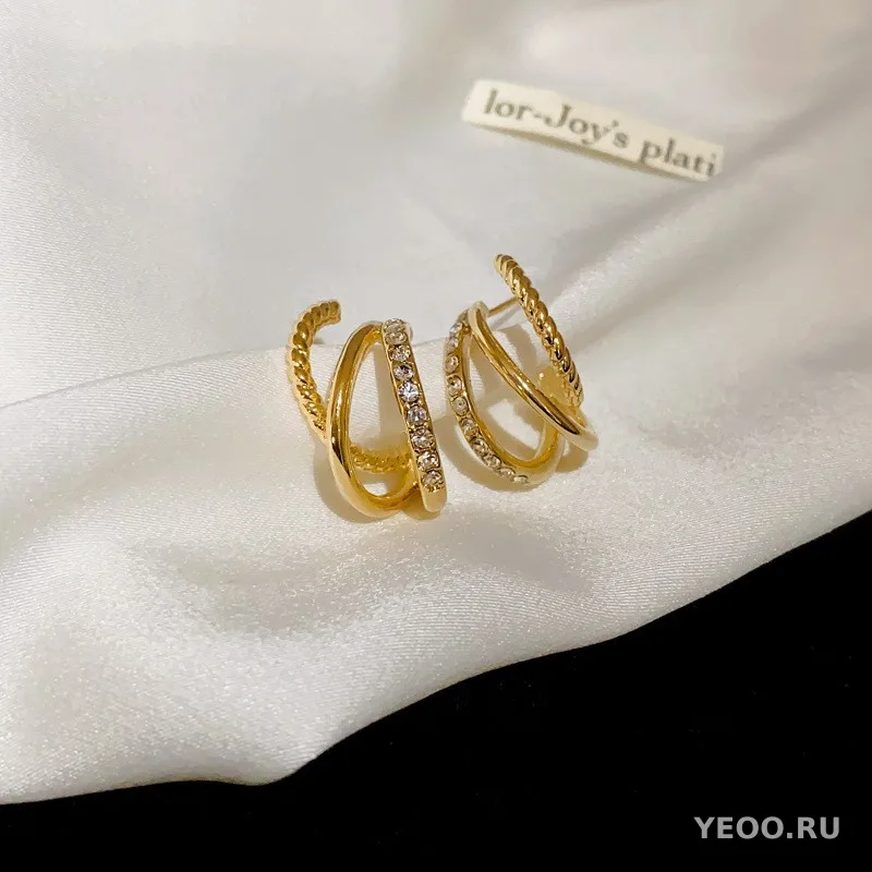 Серьги-гвоздики с барокко-жемчугом и цветочным узором, серебряные иглы