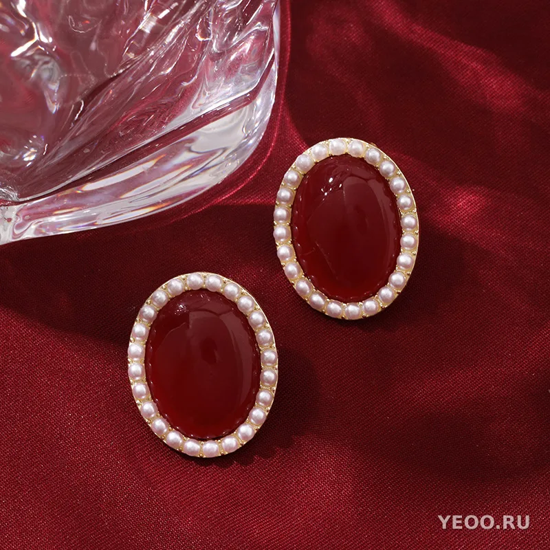 Серьги-гвоздики и подвески из серебра 925 пробы, женские, в гонконгском стиле