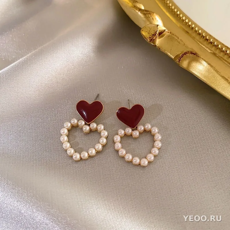 Серьги-гвоздики и подвески из серебра 925 пробы, женские, в гонконгском стиле