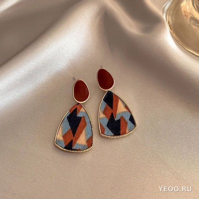 Серьги-гвоздики и подвески из серебра 925 пробы, женские, в гонконгском стиле