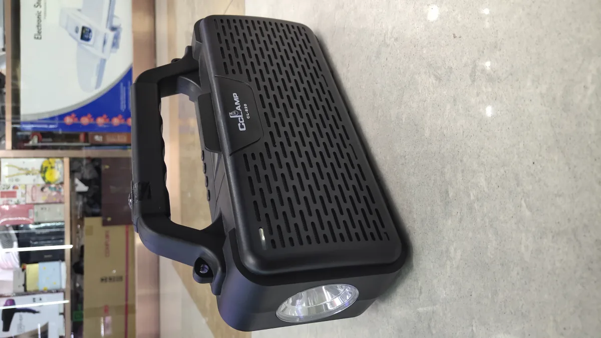 Фонарь-колонка портативный аккумуляторный с солнечной зарядкой и Bluetooth