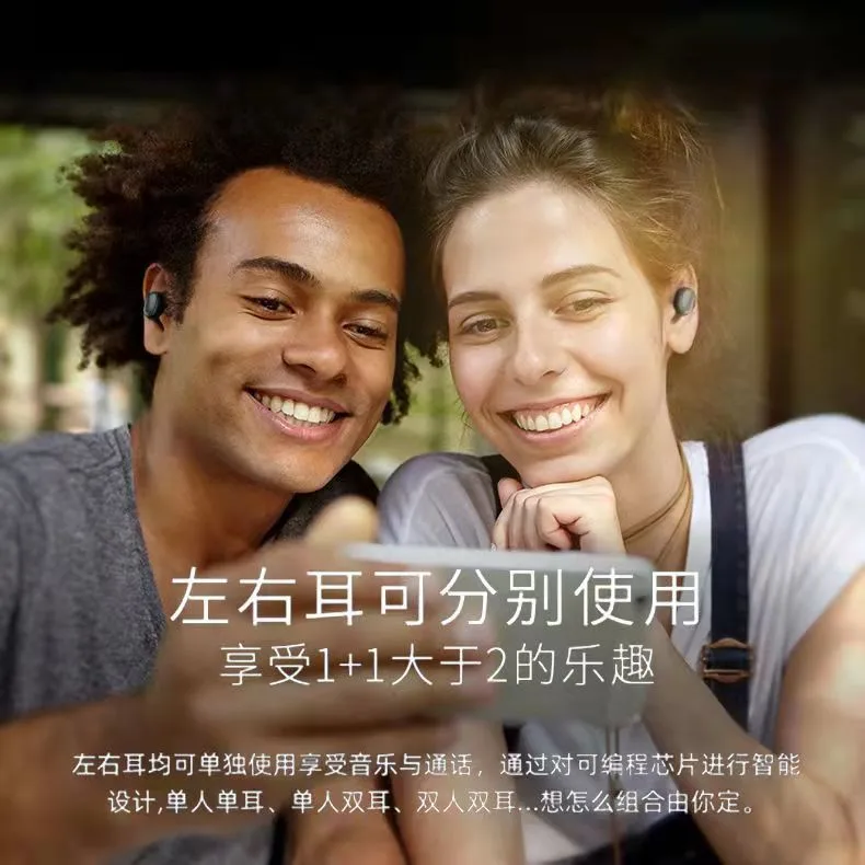 Беспроводные TWS-наушники A6S, Bluetooth 5.2, мятные цвета