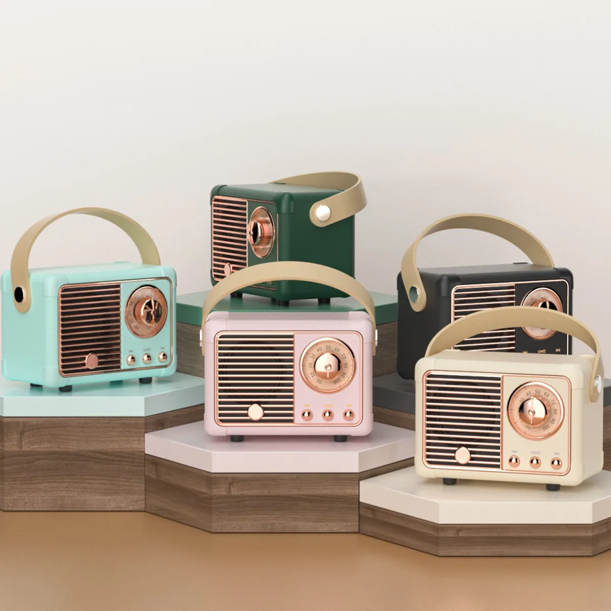 Ретро-колонка HM11 с Bluetooth, USB, TF-картой и FM-радио, мини