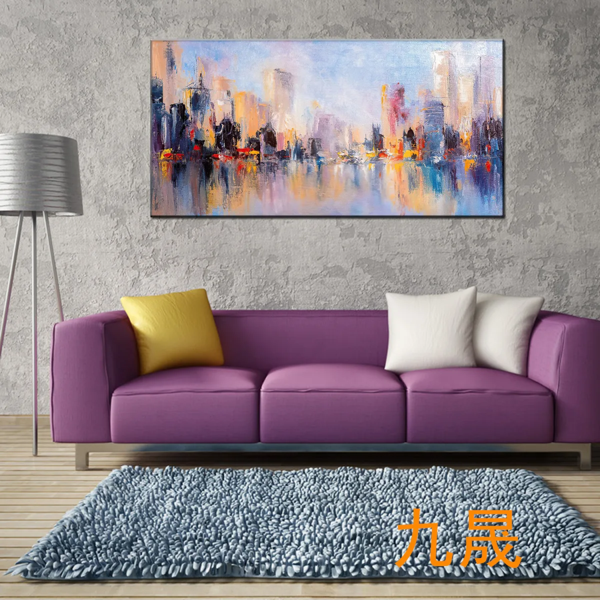 Картина с бегущими лошадьми, масляная живопись, 60×120 и 70×140 см