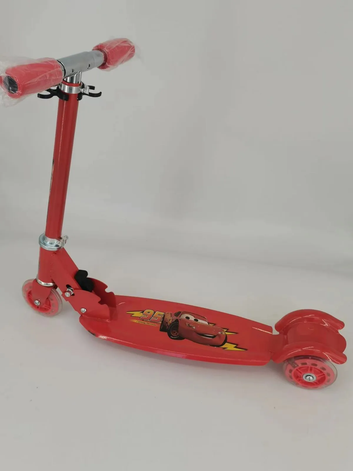 Детский самокат для мальчиков и девочек 2–7 лет, складной с подсветкой