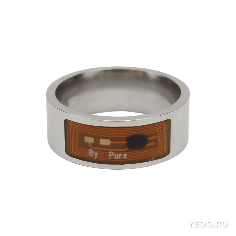 Умное кольцо из нержавеющей стали с NFC, носимое устройство