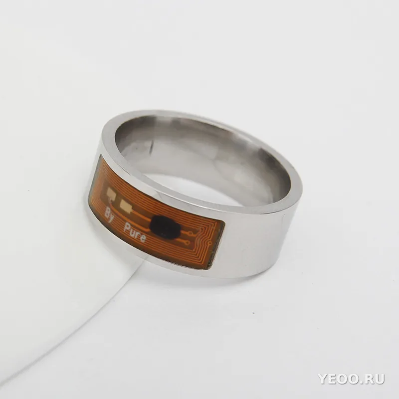 Умное кольцо из нержавеющей стали с NFC, носимое устройство