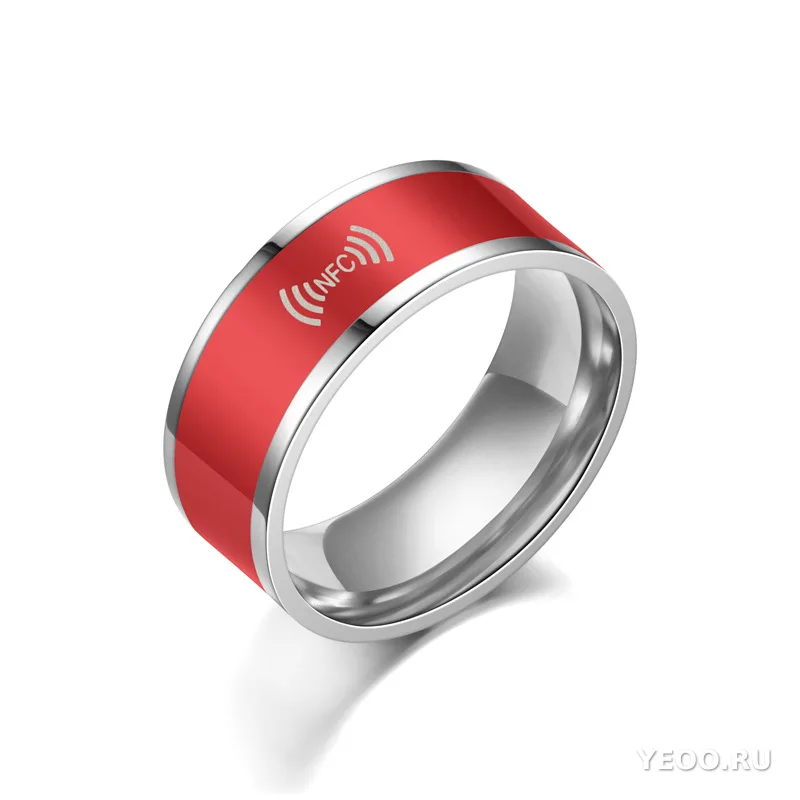 Умное кольцо из нержавеющей стали с NFC, носимое устройство