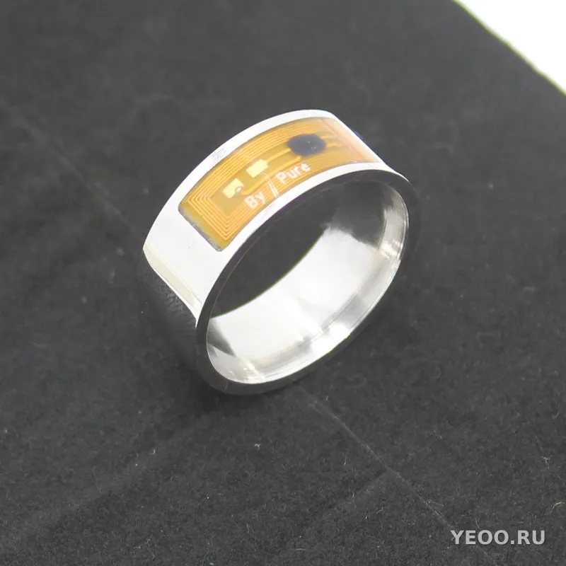 Умное кольцо из нержавеющей стали с NFC, носимое устройство