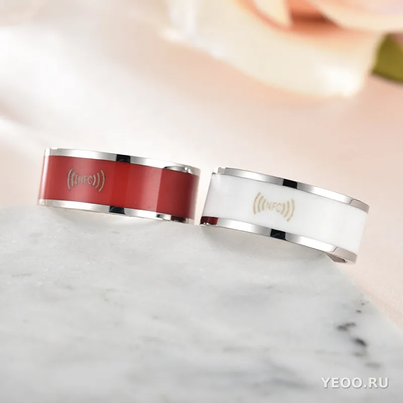 Умное кольцо из нержавеющей стали с NFC, носимое устройство