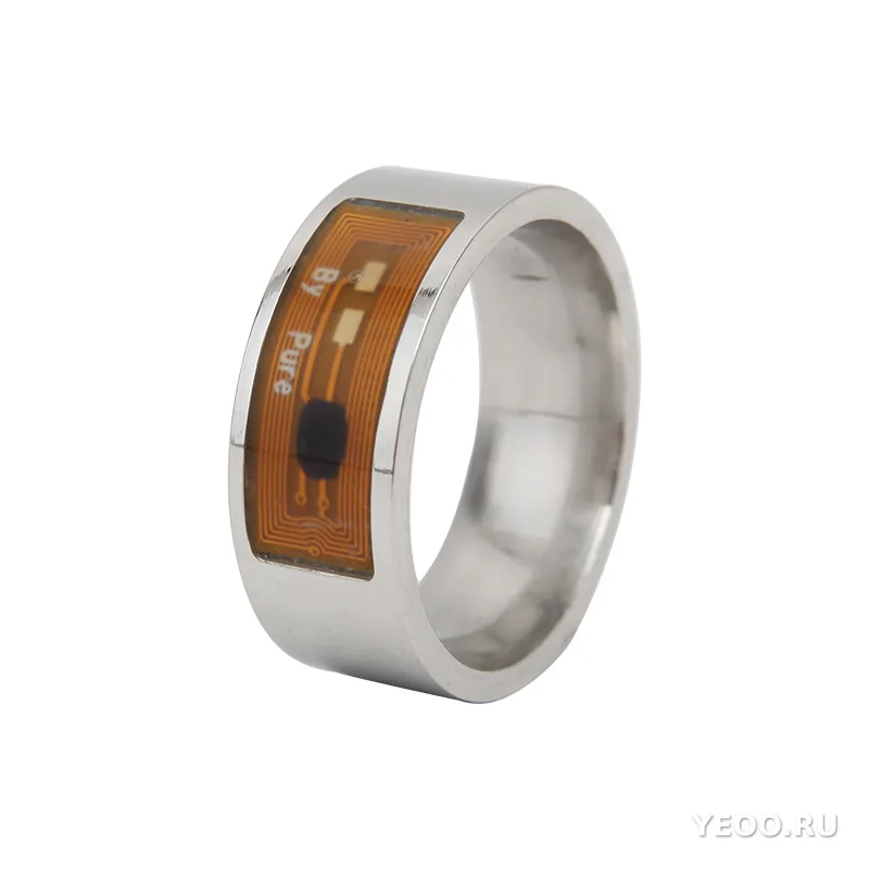 Умное кольцо из нержавеющей стали с NFC, носимое устройство