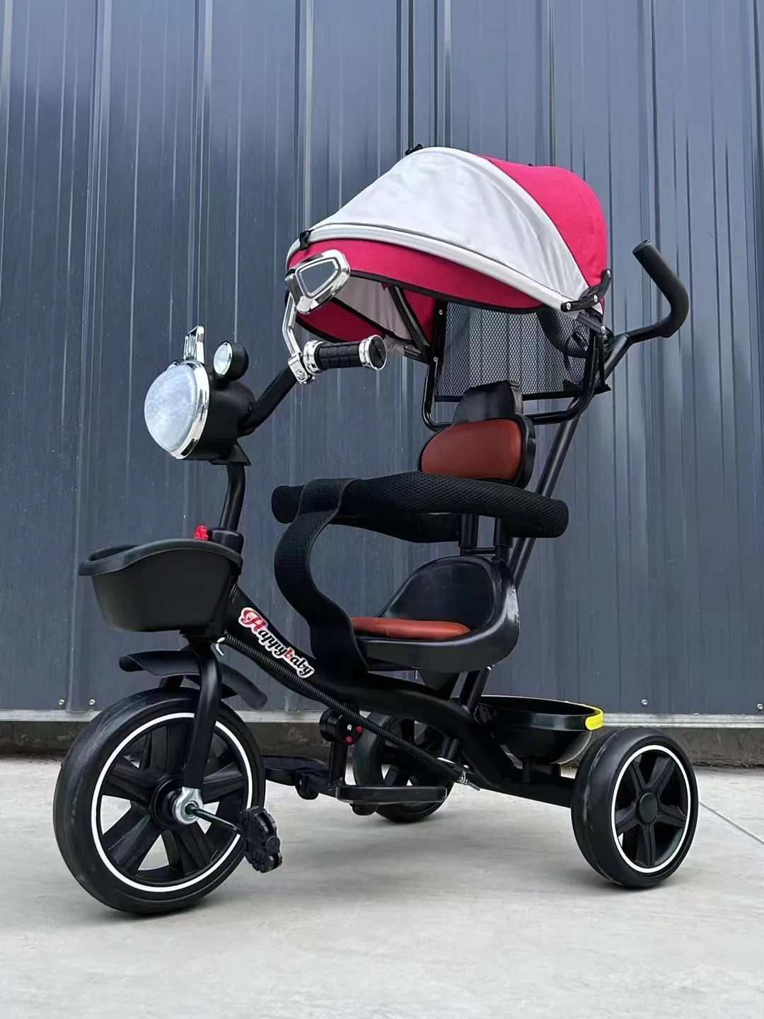 Детская трёхколёсная коляска-велосипед с поворотным сиденьем, 1-5 лет
