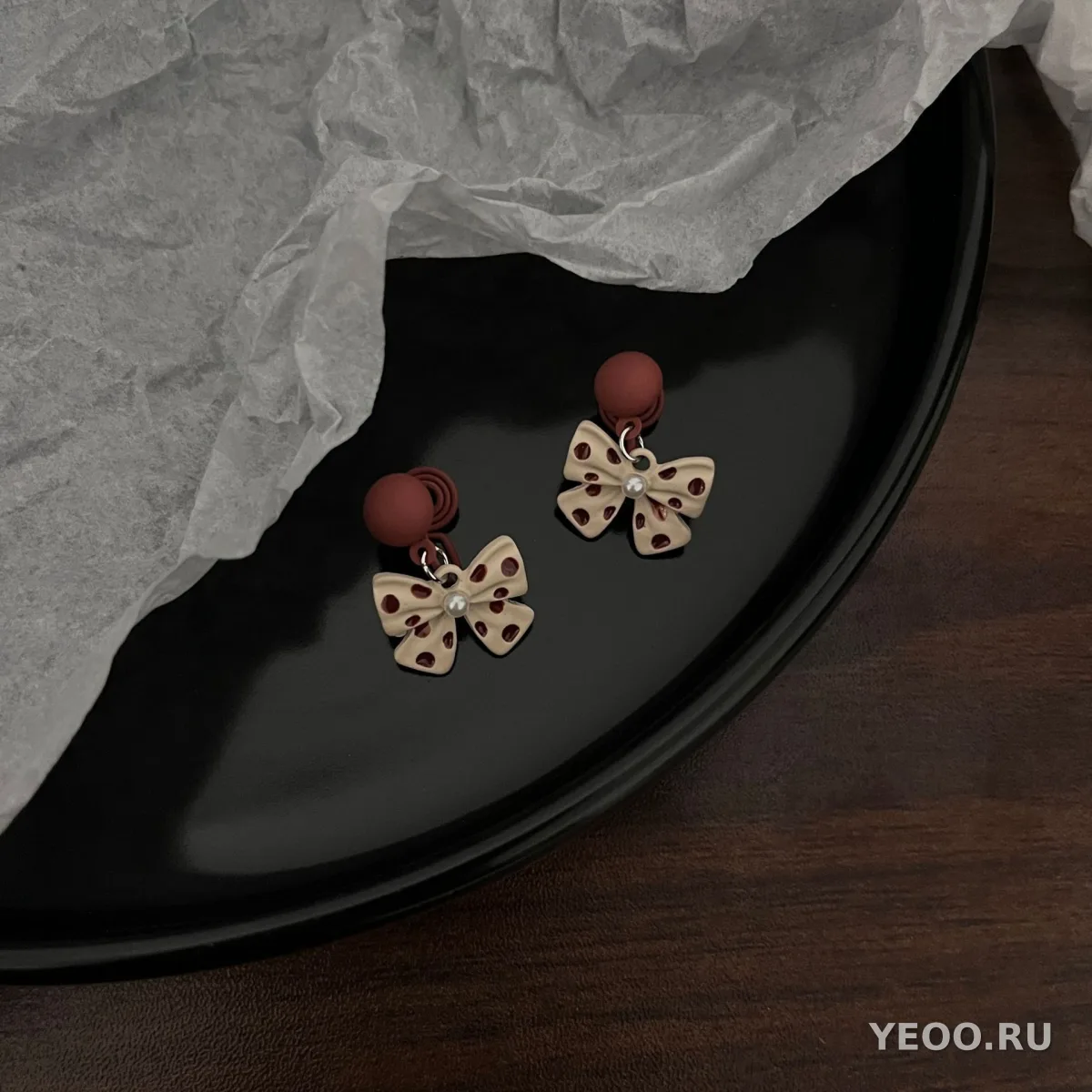 Серьги-клипсы без прокола с жемчугом, французский стиль, для женщин