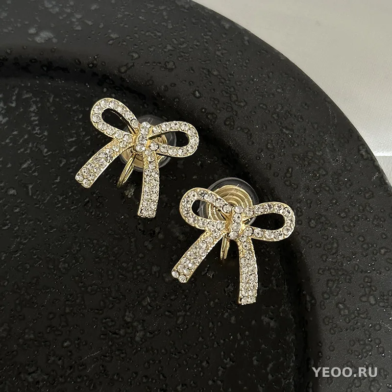 Серьги-клипсы без прокола с жемчугом, французский стиль, для женщин