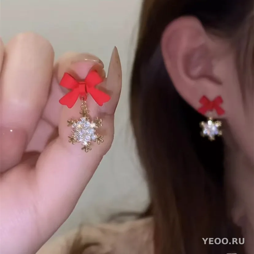Серьги-гвоздики с бабочкой и жемчугом, в стиле кэнди-лес