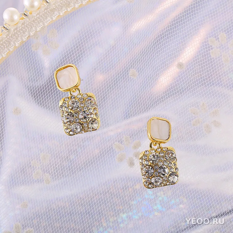 Жемчужные серьги-гвоздики в корейском стиле, современный дизайн, универсальные