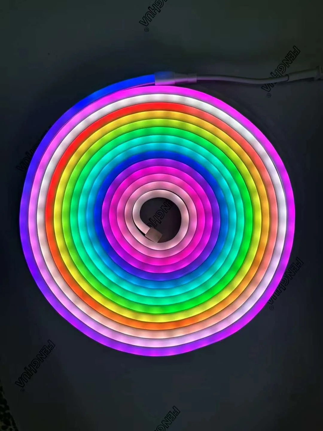 Гибкая светодиодная неоновая лента RGB с питанием USB, 5 В