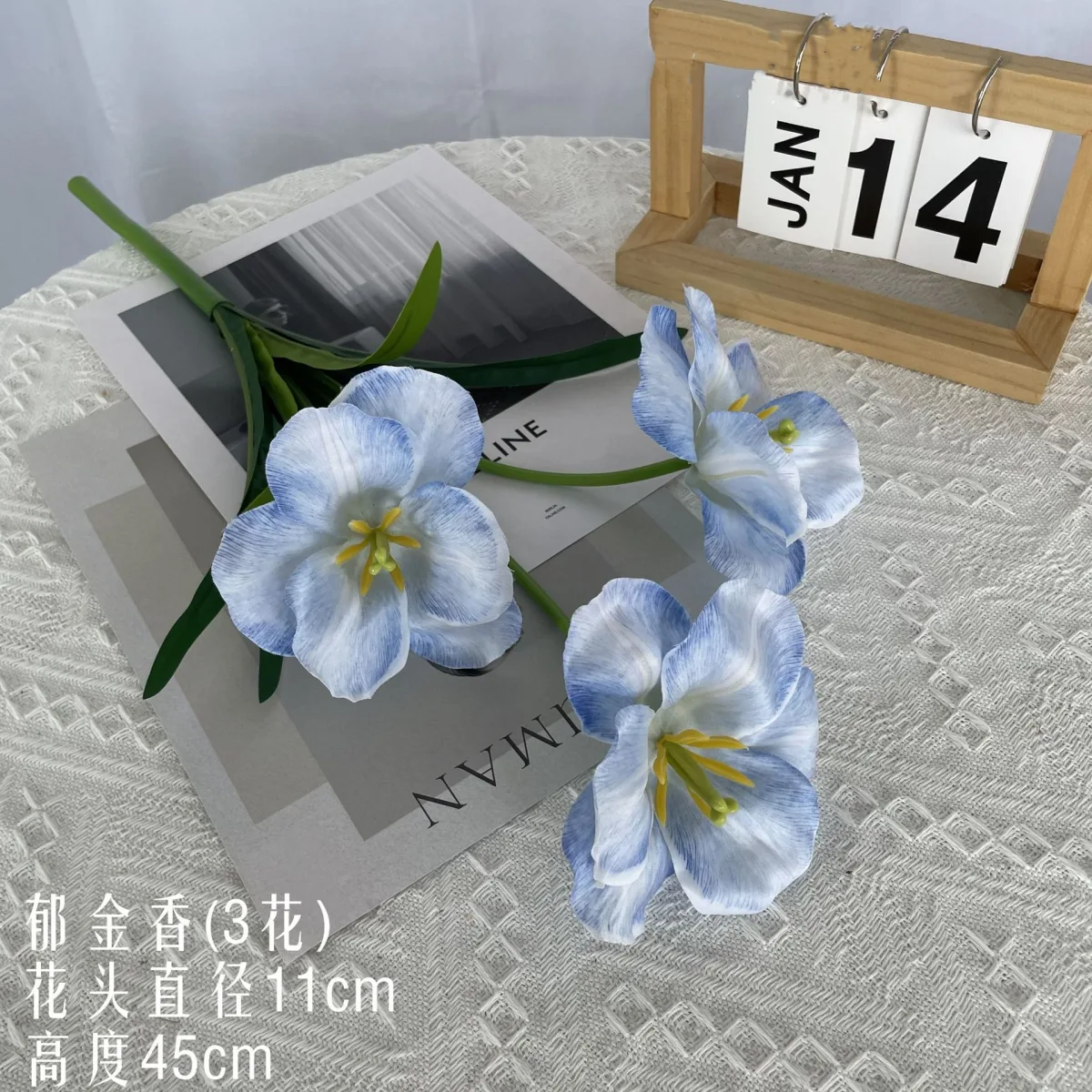 Искусственные тюльпаны 3D-печати, раскрывающиеся, для декора