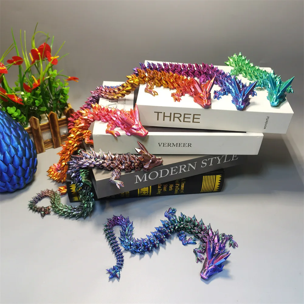 3D-печать: фигурка дракона из PLA-пластика, декоративное яйцо