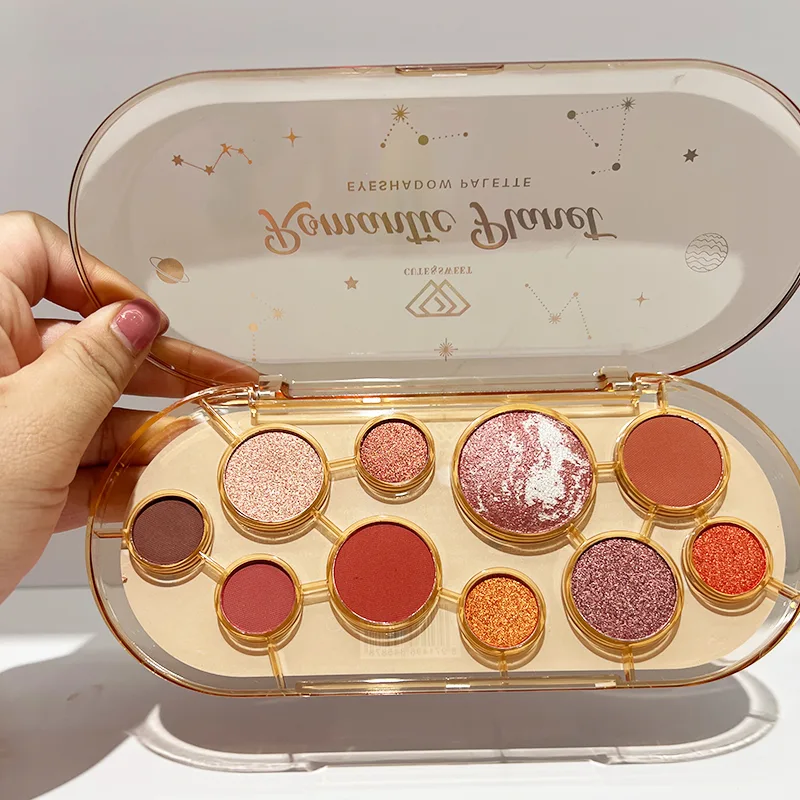 Большая палетка теней в насыщенных оттенках