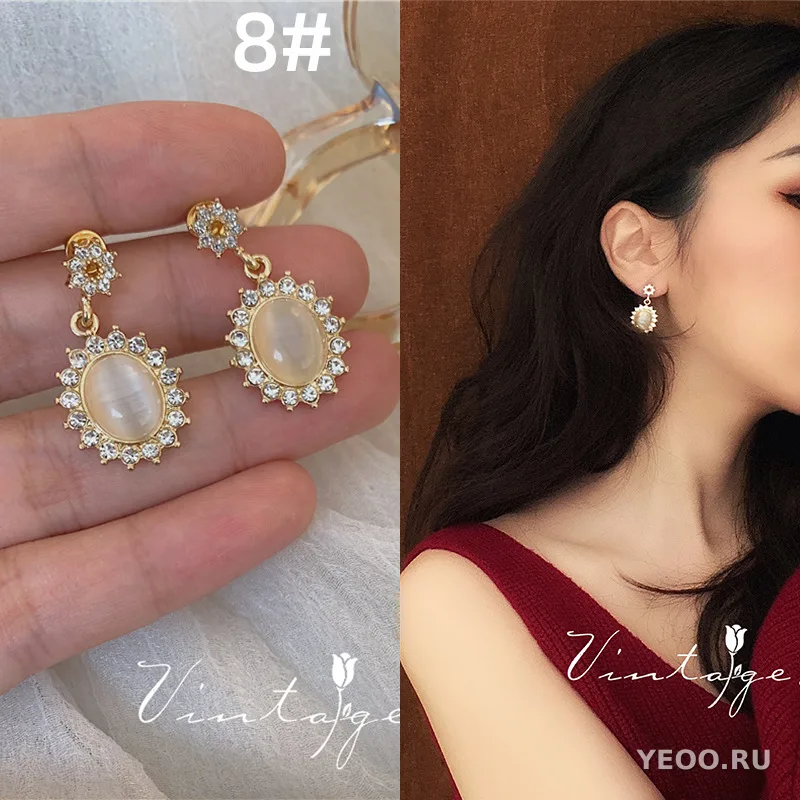 Серьги-клипсы в форме спирали с жемчугом, без прокола, для женщин