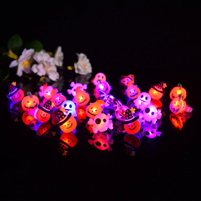 Светящееся кольцо с LED-подсветкой, праздничный сувенир на Хэллоуин и Рождество