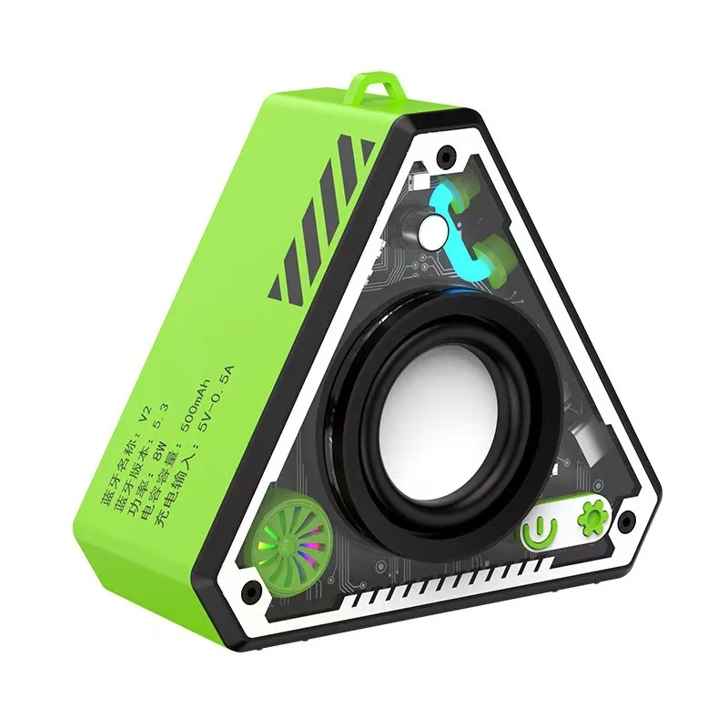 Портативная Bluetooth-колонка в стиле меха, низкие частоты HiFi