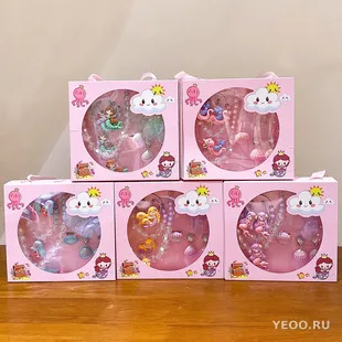 Детские сережки-зажимы с персонажами Sanrio для девочек