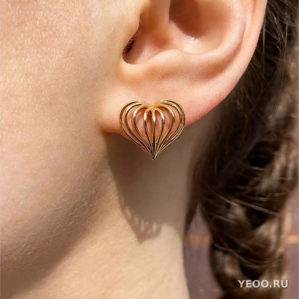 Кольцо женское из нержавеющей стали с подсолнухом и вечными цветами, золотистое